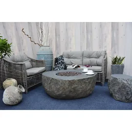 ELEMENTI Gasfeuerstelle "Vesuv" in Basalt-Optik,,