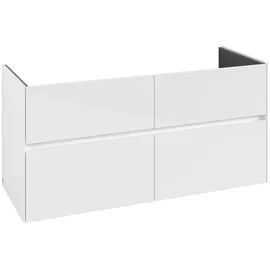 Villeroy & Boch Waschbeckenunterschrank 2 Auszüge 126,1 x 61,0 x 48,0 cm Weiß