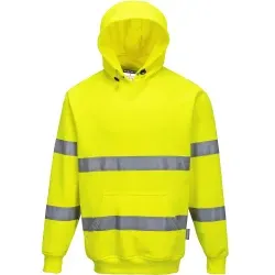 PORTWEST® Warnschutz Kapuzen-Sweatshirt B304 1 Stück, Größe: XXL