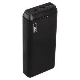 EMOS ALPHA2 Powerbank 20000mAh mit Passthrough, Ausgang 2x USB, 1x USB-C; Eingang 1x micro USB, 1x USB-C, inkl. USB-C Kabel, B0527B - schwarz