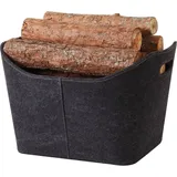 Trendline Holzkorb Filz grau