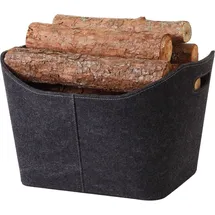 Trendline Holzkorb Filz grau