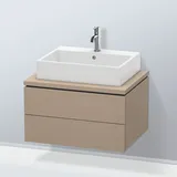 Duravit L-Cube Waschtischunterschrank, 2 Auszüge, LC581607575