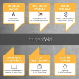 Heidenfeld Infrarotheizung HF-HP106-3 1000 W