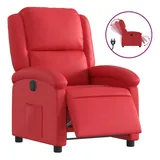 vidaXL Relaxsessel Elektrisch Rot Kunstleder