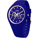 ICE-Watch Ice cocorico Paris Midnight Blue - Blaue Damenuhr mit Silikonarmband - 023249 (Small)