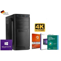 KOMPLETT Büro PC Office 2019 & Windows 10 16GB DDR4 ✔ 500GB SSD ✔ 3000GB HDD✔