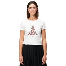 Zero Shirt mit Aufdruck und Schleife Patch CreamRed | 40