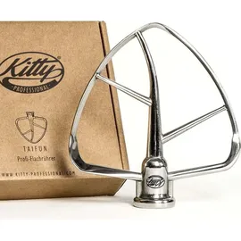 Kitty Professional Flachrührer Edelstahl Taifun 4,3/4,8 Liter silber