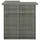 vidaXL Eck-Bartisch Grau 100x50x105 cm Poly Rattan