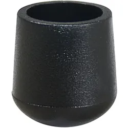 WAGNER Kappen für Stahlrohr rund 4tlg. - Ø 10/14 x 15 mm, Abrieb 4 mm, Kunststoff schwarz - 15061099