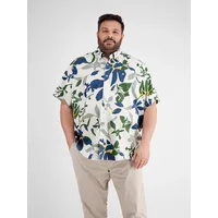 Lerros Sommerliches Baumwoll-Leinenhemd in Übergrößen - White - 5XL