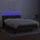 vidaXL Boxspringbett mit Matratze & LED Dunkelbraun 140x200 cm Stoff