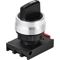 TRU Components TC-12835260 ONPOW26BK-X/31 Wahlschalter-Frontelement Knebel Schwarz 3 x
