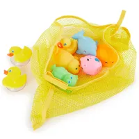 Bieco Badespielzeug 7er Set inkl. Netz | Wasserspielzeug Badewanne