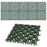BigDean Rasengitter Paddockplatte 50x50 cm Reitplatzmatten 2,5 m2 grün