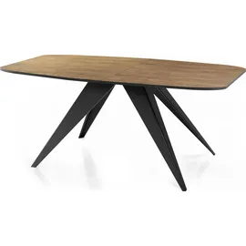 WFL GROUP Foster 180 x 76 x 90 cm ausziehbar braun