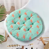 Sitzkissen Rund 40*40/45x45cm Sitzpolster Stuhlkissen Outdoor & Indoor Kissen Weiche Braun Kissen Für Gartenstühle, Stuhl-Sitzkissen Kissen Mit 8cm Schaumstoff Polsterung ( Color : 38# , Size : 40*40c