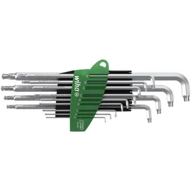 Wiha Innen-TORX Winkelschraubendreher-Set T 5, T 6, T 7, T 8, T 9, T 10, T 15, T 20, T 25, T 27, T 30, T 40, T 45 13teilig