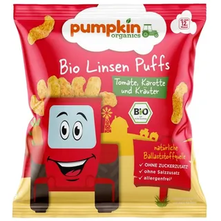 pumpkin organics Linsen Puffs mit Tomate, Karotte & Kräutern 1 x 20 g