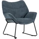 Mr. Deko Loungesessel Aliano Polyester 72 x 76 x 67 cm Blau