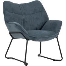 Mr. Deko Loungesessel Aliano Polyester 72 x 76 x 67 cm Blau