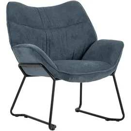 Mr. Deko Loungesessel Aliano Polyester 72 x 76 x 67 cm Blau
