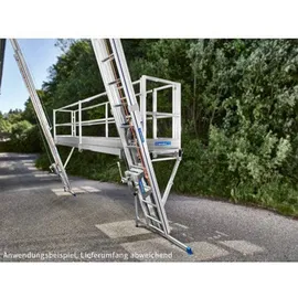 mauderer alutechnik Mauderer Bavaria Leitern-Blitzgerüst 20 Grundmodul mit Zugangstür 5m Arbeitsplattform