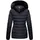 Navahoo Damen warme Winter Steppjacke mit abnehmbarer Kunstfell-Kapuze Milianaa Navy Gr. S - S