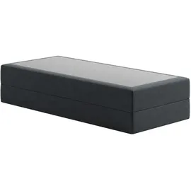 home collective Boxspringbett 90 x 200 cm H2 Anthrazit