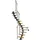 DOLLE Mittelholmtreppe Dublin 61 cm Eiche lackiert/Metall Anthrazit