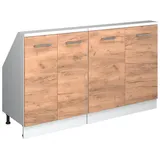 Vicco Rion 140 x 46 x 81,6 cm Weiß/Goldkraft Eiche