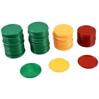 Pmandgk Rot Gelb Gruen Runde Form Mini Poker Gluecklich Spiel Requisiten