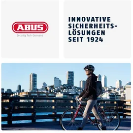 ABUS Fahrradhelm XOXO - Cityhelm im Skater-Look - Helm für Skateboard, Fahrrad, Scooter - mit optimiertem Kinnpolster - für Jugendliche und Erwachsene - Größe L, Mono orange