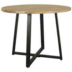 byLIVING Tisch ARROW, Durchmesser 100 cm, Massivholz Akazie natur, rund