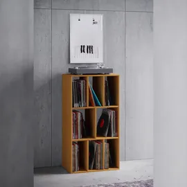 VCM Schallplattenregal Raumteiler 60 x 40 x 120 cm Braun