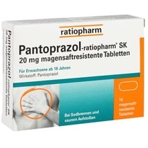 Ratiopharm Pantoprazol-ratiopharm SK 20 mg bei Sodbrennen