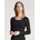 Top Long Sleeve schwarz Baumwolle Small Damen