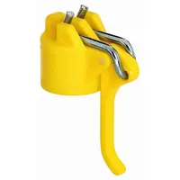 GAH Alberts Alberts 663582 Leinenspannerkopf für Wäschpfähle | Kunststoff, gelb | für Rohr-Ø 42 mm | 3er Set