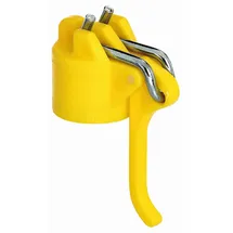 GAH Alberts Alberts 663582 Leinenspannerkopf für Wäschpfähle | Kunststoff, gelb | für Rohr-Ø 42 mm | 3er Set