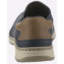 Rieker Slip-Ons Herren Blau/Braun 45