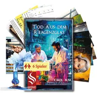 JoeKas World GmbH Partyspiel KRIMIDINNER Tod aus dem Reagenzglas,