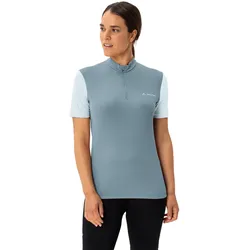 Radtrikot VAUDE "Matera Halfzip", Gr. 38, blau (nordic blau), Obermaterial: 100% Polyester, sportlich, Trikots, Fahrradshirt