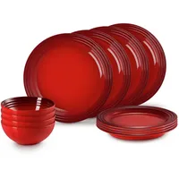 Le Creuset Geschirrset 12-tlg. Kirschrot