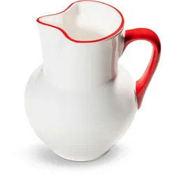 Gmundner Keramik Rubinroter Rand, Krug Wiener Form (1,5L)