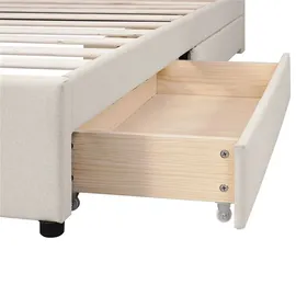 AUTOLOCK Polsterbett 140 x 200 cm Beige