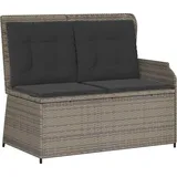 vidaXL Gartenbank 1-tlg 120 x 60 x 75 cm Grau