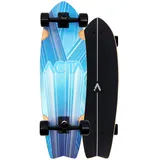 ACTA Surfskate Timber 31" - Naturholz - Surfboard aus Ahorn 7-Fach - Ideal für Anfänger & Fortgeschrittene - für Pumptrack, Cruising und Urban Carving (Glitch)