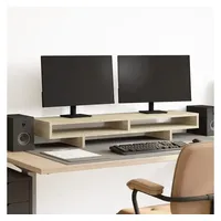VidaXL Monitorständer Sonoma-Eiche 100x27x15 cm Holzwerkstoff