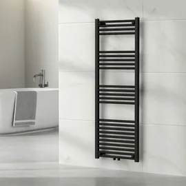 neu.haus Handtuchheizkörper Voss 1400 x 500 mm 570 W schwarz Mittelventil